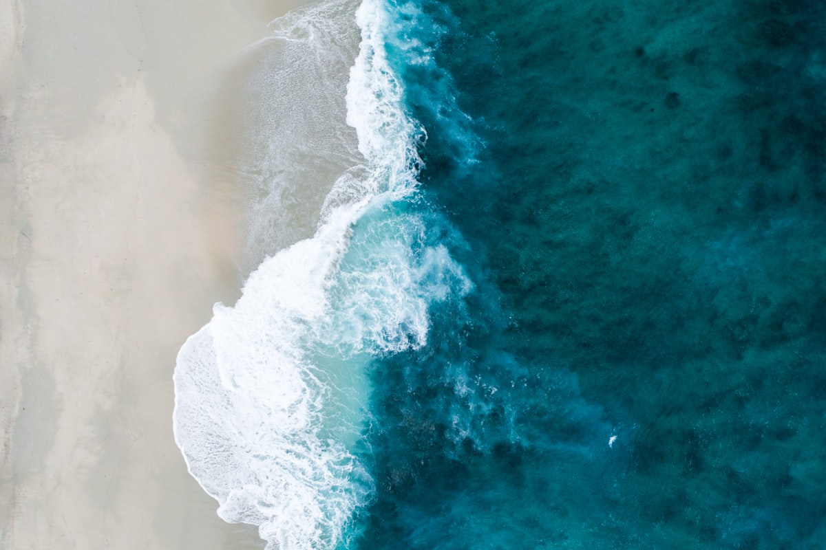 The sea from above
